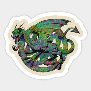 Rainbow Dragon Sticker